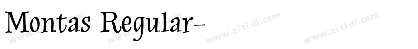 Montas Regular字体转换